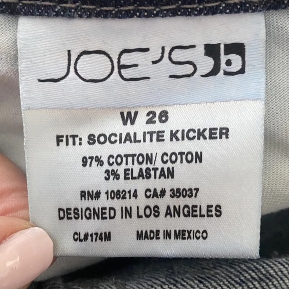 Joes Jeans Socialite The Kicker Cropped Stretch Capri Womens Size 26 - Picture 5 of 6